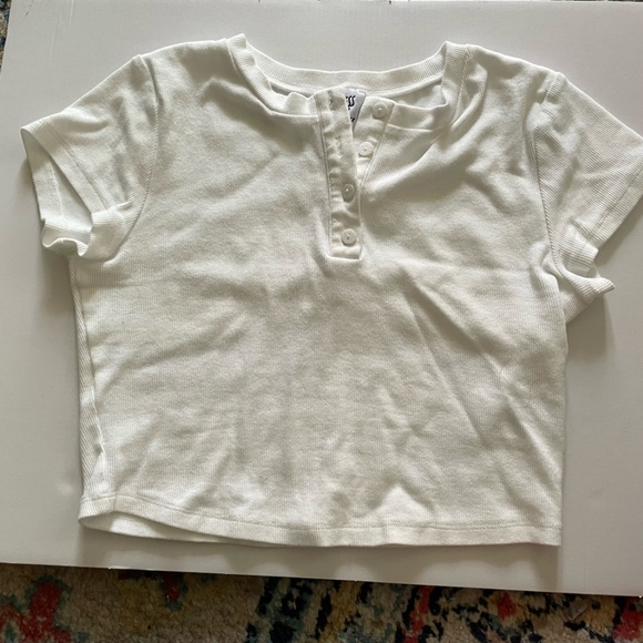 Princess Polly Tops - Princess Polly White Crop